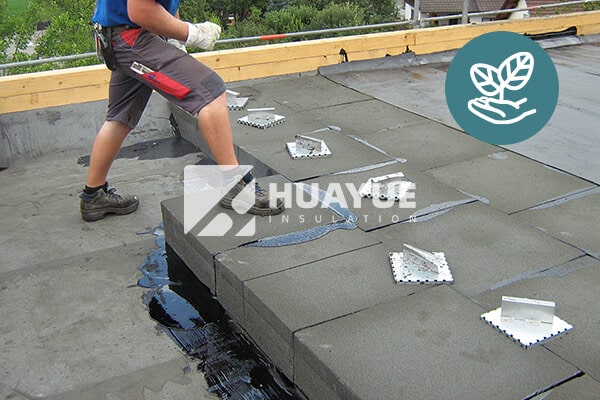 Foam Glass Green Roof Installation How does cellular glass insulation benefit green roof applications?