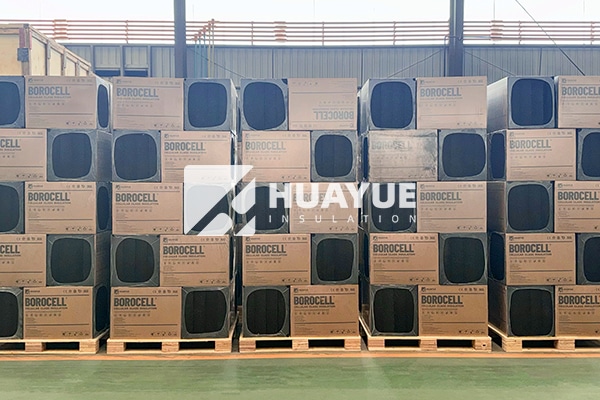 cellular glass insulation blocks in warehouse