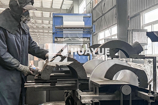 Cellular glass insulation production