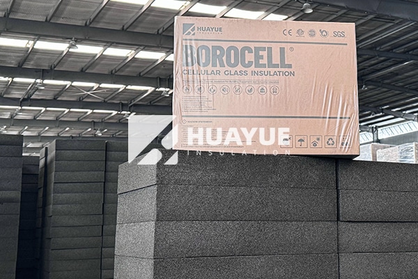 Foam glass floor insulation product