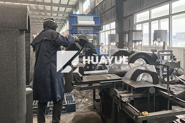 cellular glass-closed cell pipe insulation production line