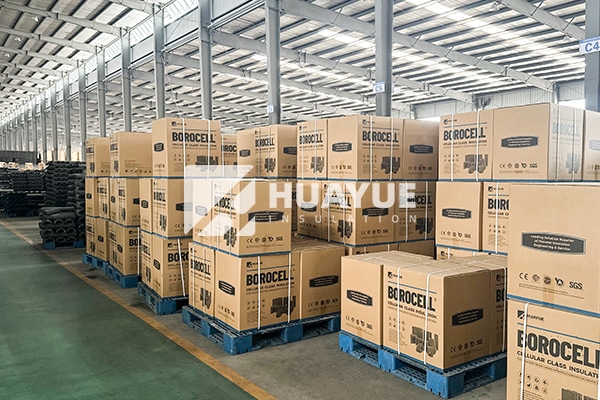 foam glass pipe insulation warehouse packaging