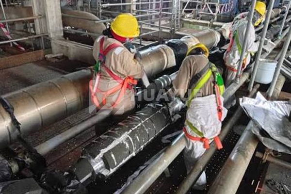 chemical exposure around foam glass pipe insulation